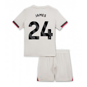 Fotbalové Dres Chelsea Reece James #24 Dětské Venkovní Oblečení 2025-26 Krátký Rukáv (+ trenýrky)